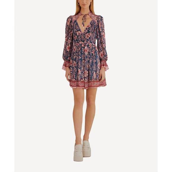 FARM RIO Dresses & Skirts - NEW FARM RIO ainika teal ls mini in teal/multi